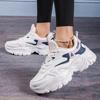 Women New Fashion Platform Sport Shoes Women 2025 New Summer Casual Chunky Sneakers Women Leather Platform Shoes
