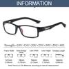 Blue Ray Blocking Anti-Blue Light Reading Glasses Ultralight TR90 Hyperopia Glasses Eye Protection Square Eyeglasses Men Women