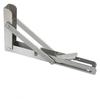 Support d'angle pliable triangulaire réglable 8 pouces Charge lourde Mural pour banc Table Étagère Quincaillerie de meubles