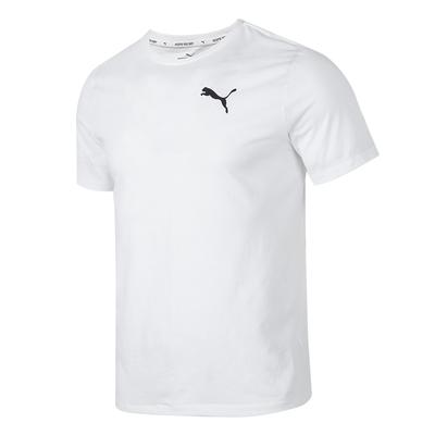 T Shirts Men's White Crew Neck Moderate Straight Fit 685644-02
