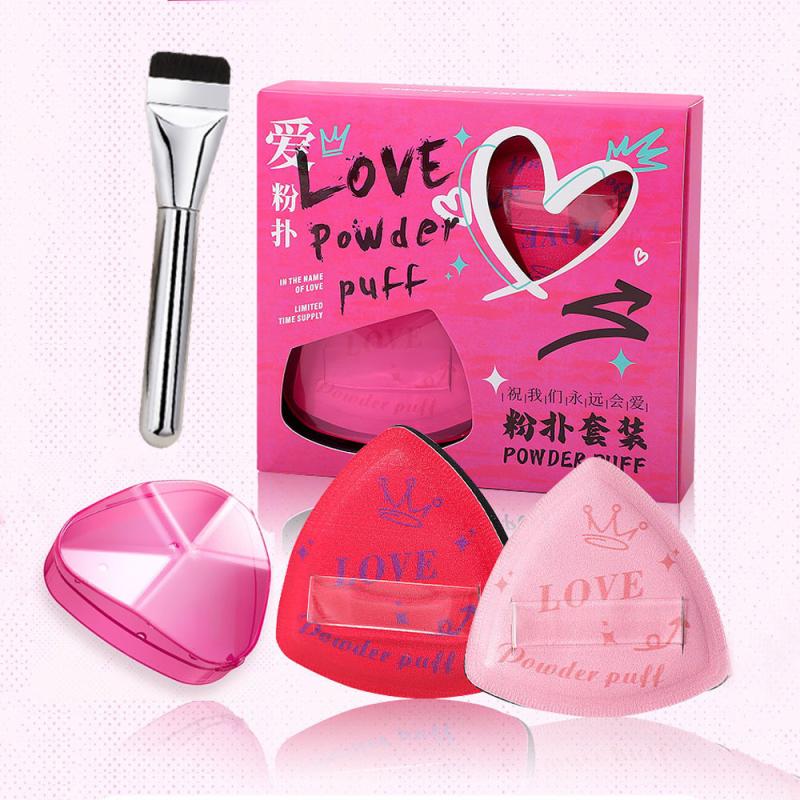 Multi-Use Makeup Ultra-Thin Brush Foundation Brush Triangle Powder Soft Puff Flat Head Beauty Tool Perfect For Face Contouring