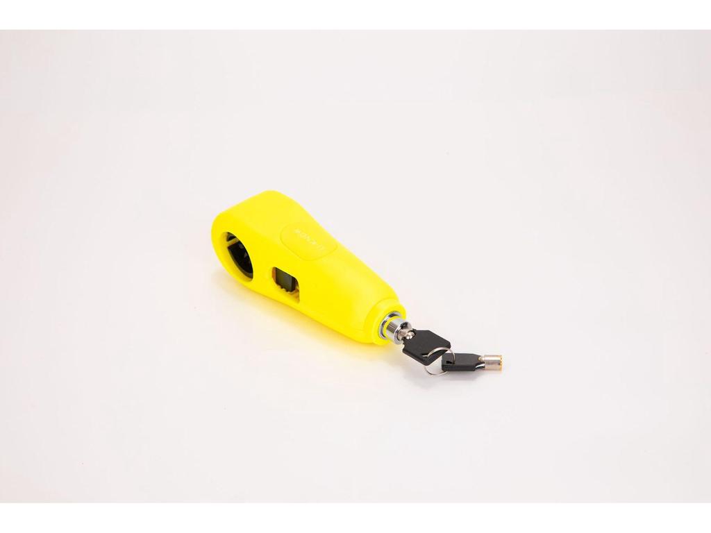 Trava Antifurto para Guidão de Motocicleta - Trava de Tampas de Manopla Bullhorn