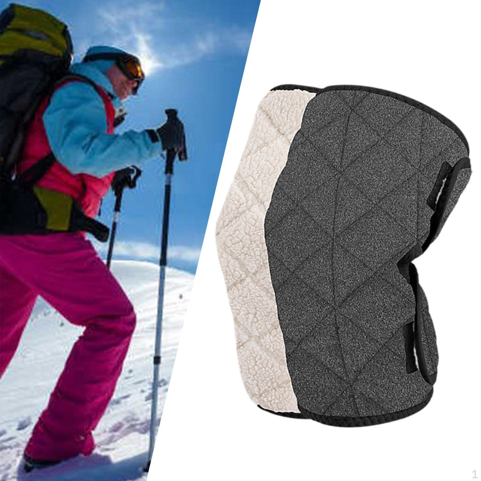 

Утеплители для коленей для зимних видов спорта, идеальны для бега и езды на велосипеде Dark Grey no Plush