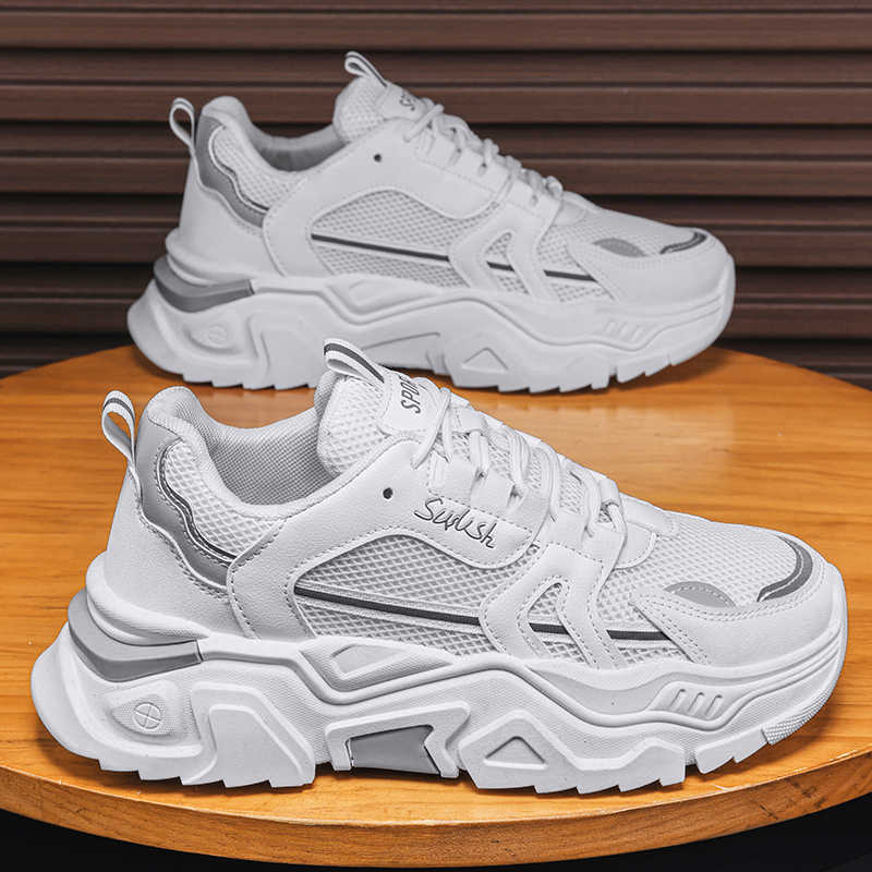 Fashion Height Increasing Round Foot Basketball Shoes High Quality Mules Women's White Tenes Women Sneakers Original Sport 2025g