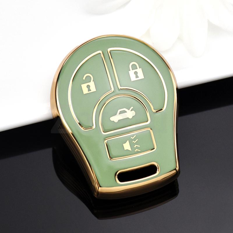 2/3/4Button Car Key Case Cover For Nissan March Tiida Altima Armada Cube Juke Maxima Pathfinder Rogue Shell Fob Holder Protector