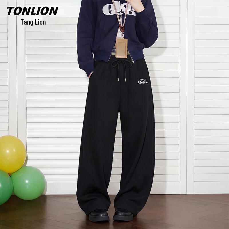 TonLion Women s Relaxed Fit Wide-Leg Pants M