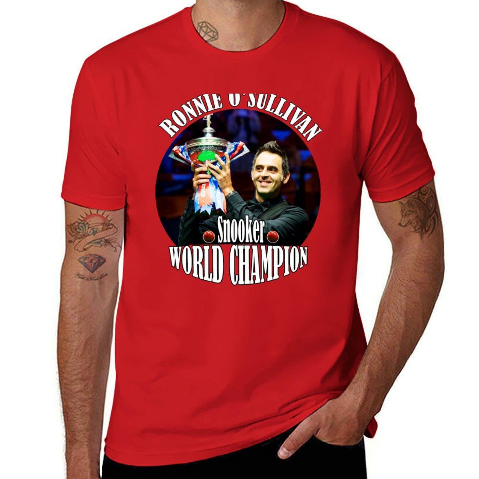 XIXI Fashion Ronnie O Sullivan de snooker Wereldkampioen T-shirt aanpasbare blanco's plus size tops heren witte t-shirts L