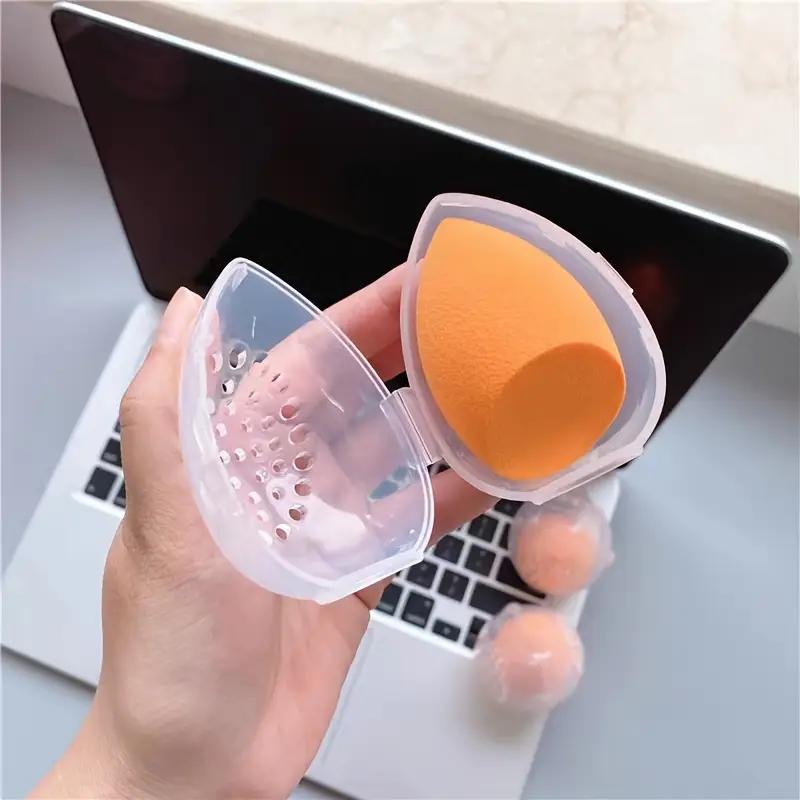 1PCS Makeup Egg Beauty Egg Powder Puff Transparent Storage Box Egg Shell Powder Puff Shell Portable Travel Storage Case