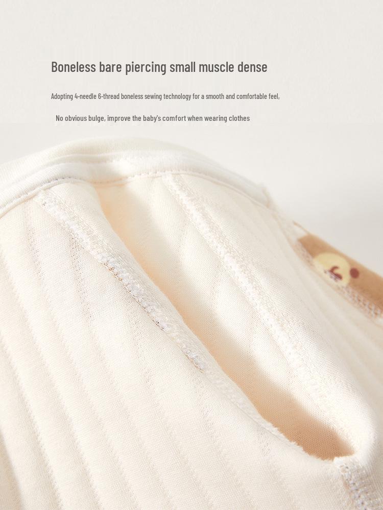 Infant Warm Cotton Long Sleeve Bodysuit: Boneless, Padded for Crawling - Perfect for Spring, Autumn, Winter