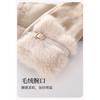 **Plush Gloves Women Winter Versatile Cold-Proof Warm Cycling E-Bike Frost Protection Full Finger Touchscreen Gloves**