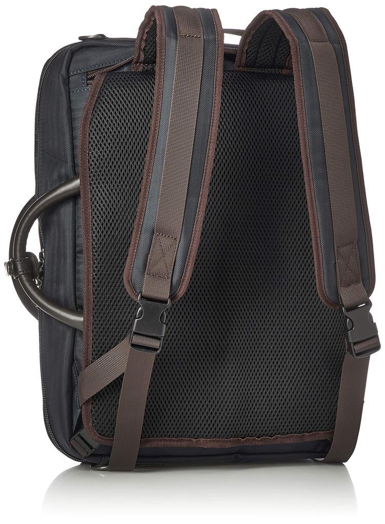 Basis Tokyo PROPS A4 Business Bag, Herringbone, Navy
