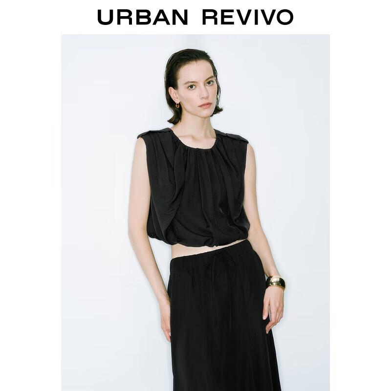 UR 2025 Women s Pleated Sleeveless Blouse XS