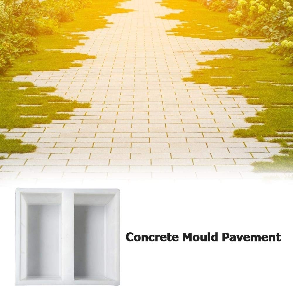 5 Pcs Brick Template DIY Paving Mould Concrete Block Mold DIY Path Maker Portable Corridor Concrete Driveway Stone Path Mold for Garden Yard Parts
