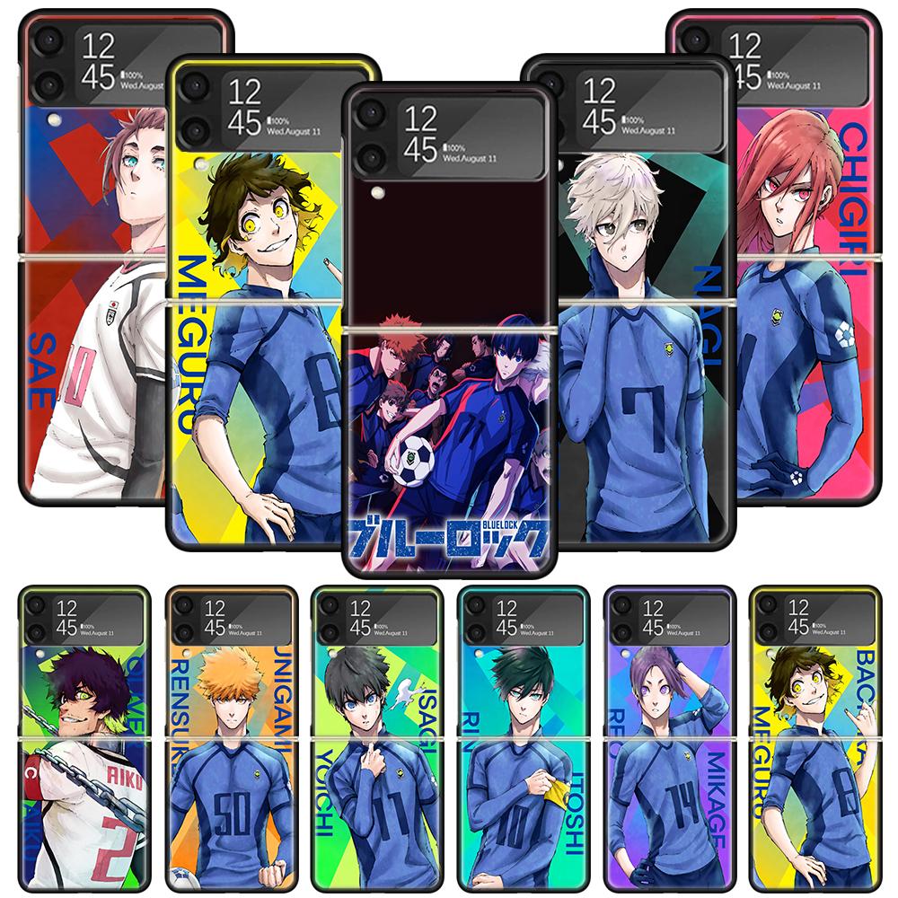 Heißes Anime Blue Lock Handyhülle Für Samsung Galaxy Z Flip 7 6 5 4 3 5G Stoßfeste Hülle Z Flip7 Flip6 ZFlip5 Flip3 Flip4 Luxus S