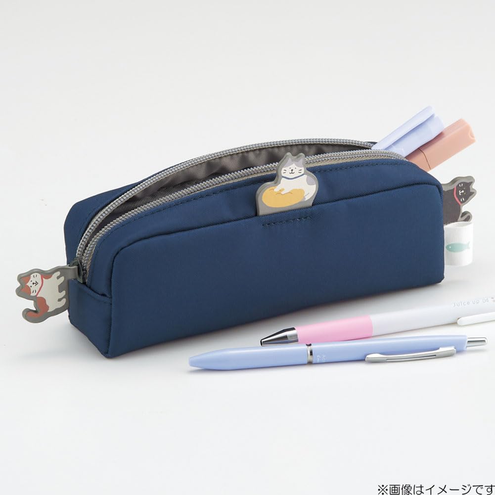 LIHIT LAB Nyan Scene Cat Pen Case Box Pen Pouch Biscuit Beige A2223-16