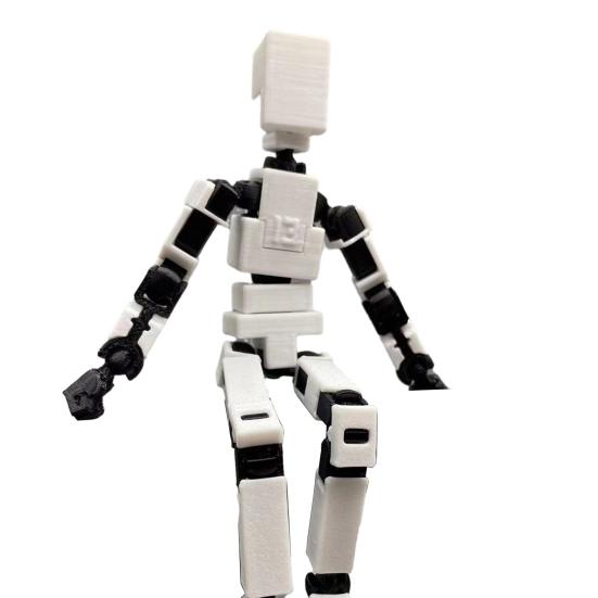 

Суставное человеческое украшение, подвижные суставы с 3D-печатью, игрушка-робот с разной осанкой, человеческая фигурка, украшение для домашнего офиса и рабочего стола белый