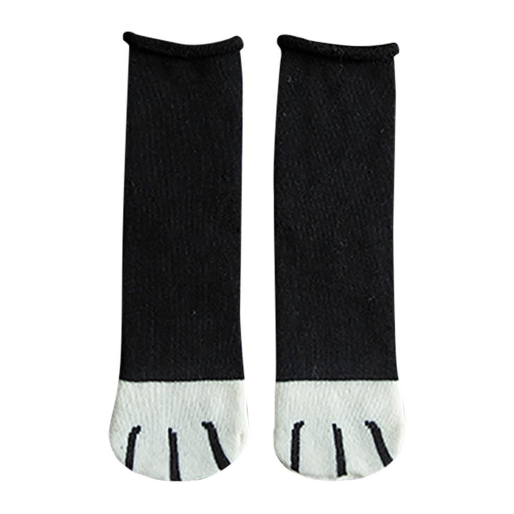 Women Fashion Cat Coral Thickening Cooton Middle Stockings Socks