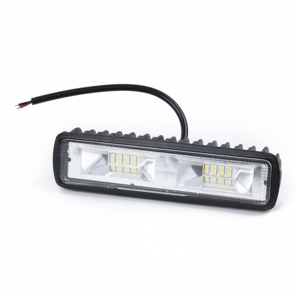 2Pcs 48W 16 LED Work Light Flood Beam Bar Car SUV OffRoad Driving Fog Lamps