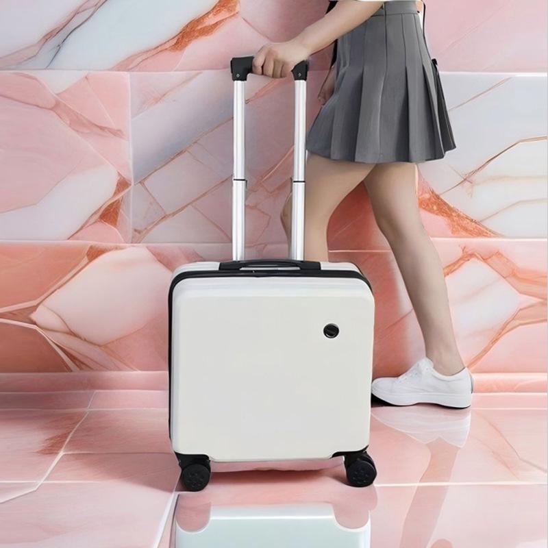 18" Carry-on Travel Suitcase with Universal Wheels and Lock, Sturdy Trolley Case for Students, 20" Version Available