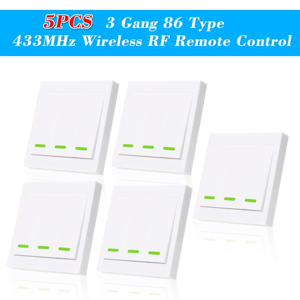 SONOFF Druckknopf-Wandlichtschalter-Fernbedienung 1 Gang 86 Typ EIN/Aus-Schalterfeld 433 MHz