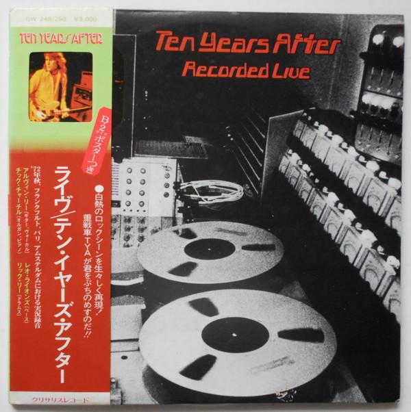

LP Record TEN YEARS AFTER - Recorded Live GW249250 CHRYSALIS 1973 Japan Rock Used