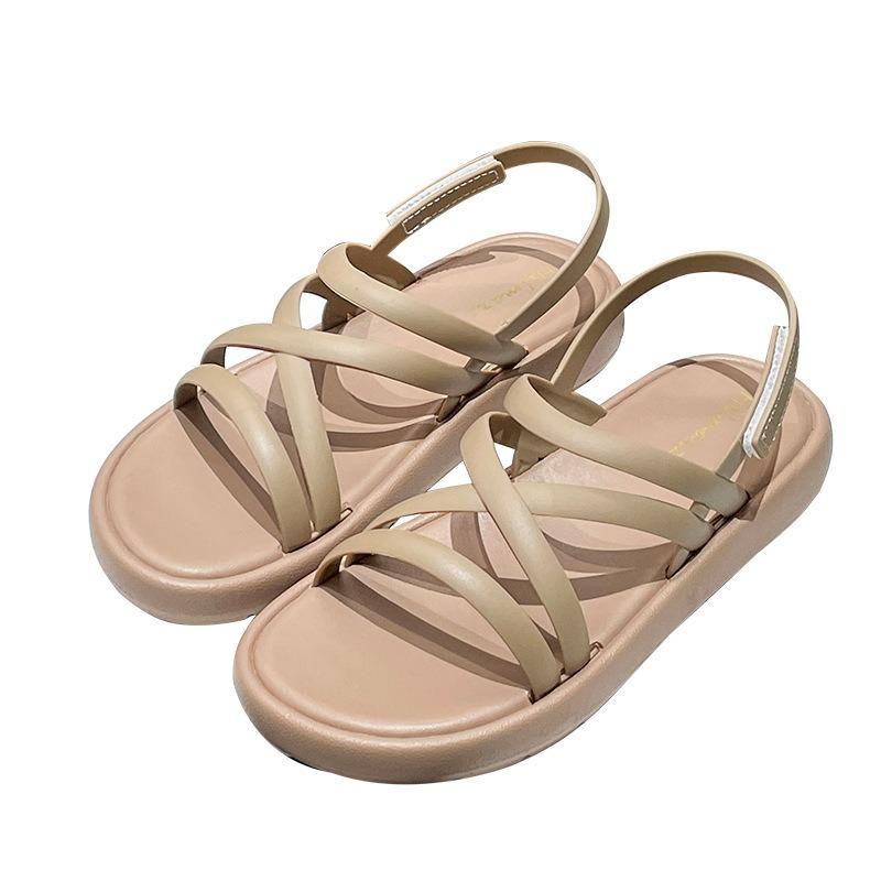 Sandals Women's Summer Flat Heel Soft Bottom Temperament Roman Shoes Beach Shoes