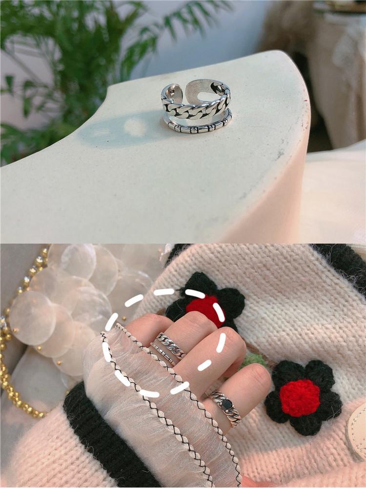 Sterling Stylish 925 Silver Womens Ring With Unique Open Design And Retro Smile Face For A Distinctive Fashion Statement