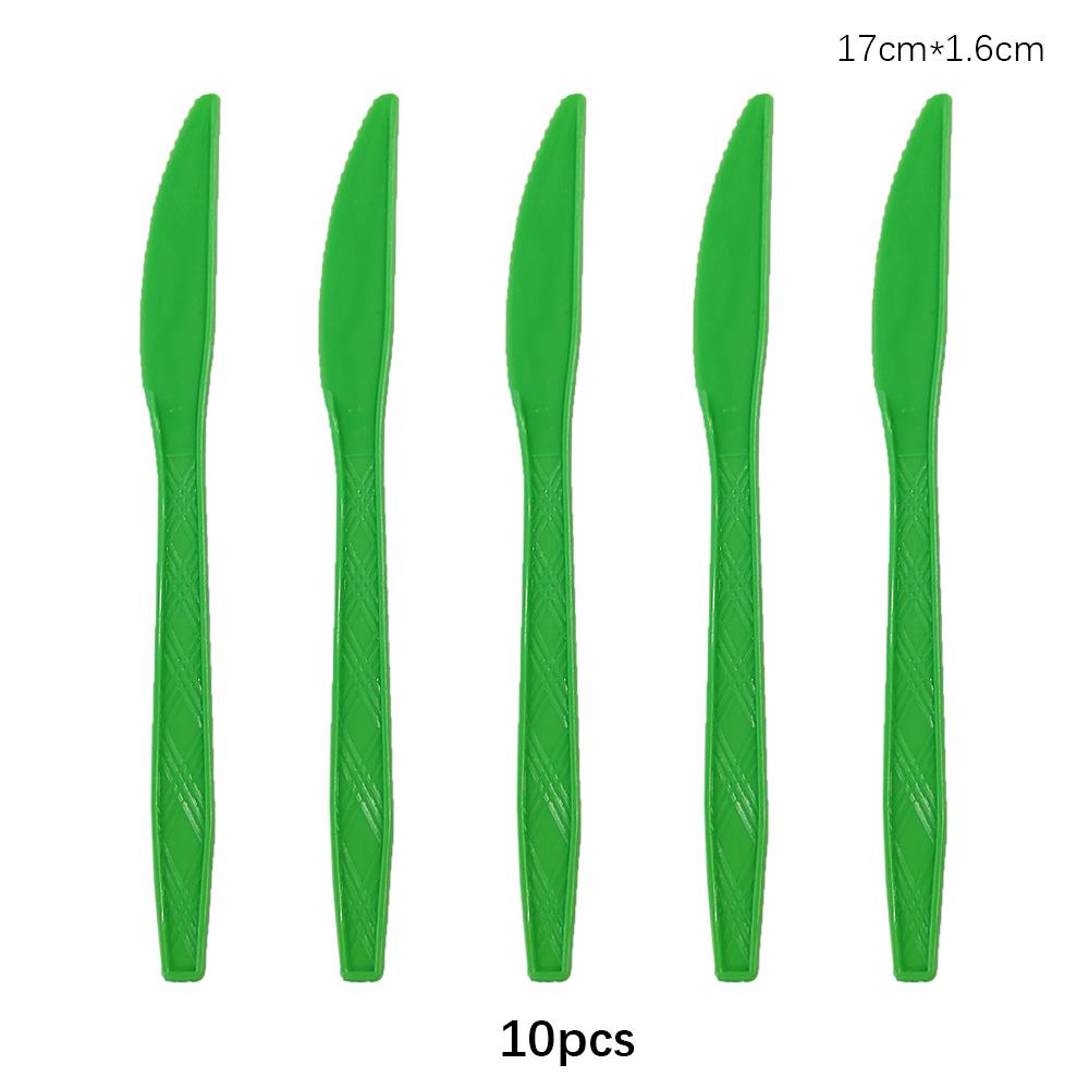 Disposable Knife Fork Spoon Cutlery Set Pink Blue Disposable Tableware Birthday Party Decorations Wedding Baby Shower Supplies