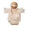 Newborn Day Photography Clothing Baby Bow Dress Photography Clothing Set Baby Handmade Knitwear Growth Souvenir