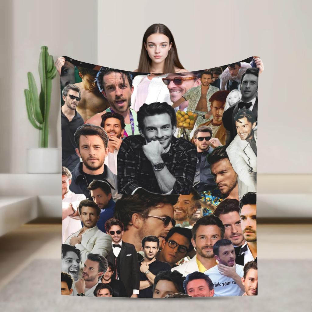 Jonathan Bailey Blanket  Travel Flannel Throw Blanket For Couch Bed Super Soft Design Quality Bedspread Gift Idea