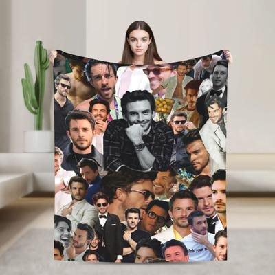 Jonathan Bailey Blanket Quality Soft Warm  Throw Blanket Autumn Travel Office Couch Chair Print Bedspread