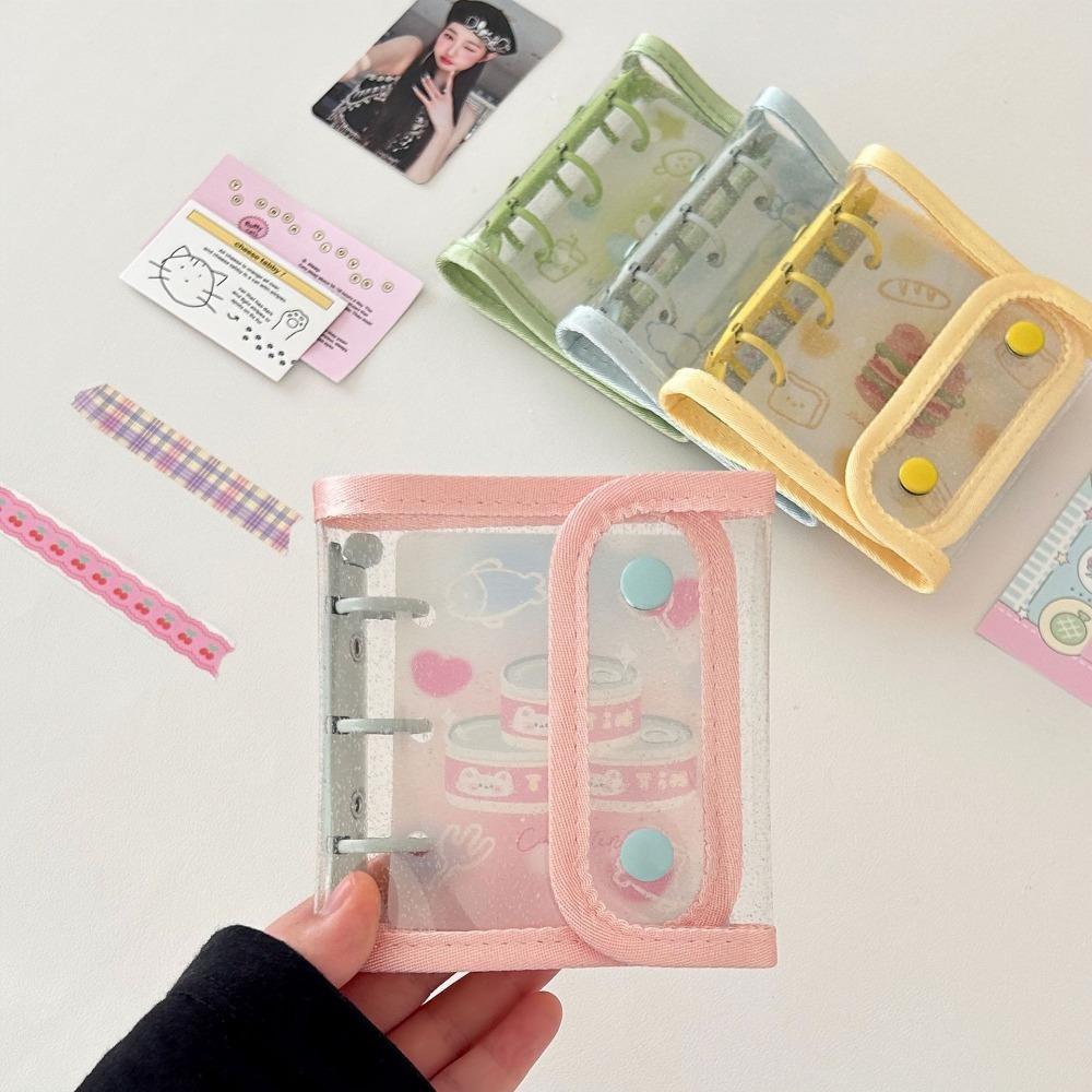 3 Ringe Ordner Fotoalbum Große Kapazität Idol Karten Sammelbuch Mini Fotokartenalbum