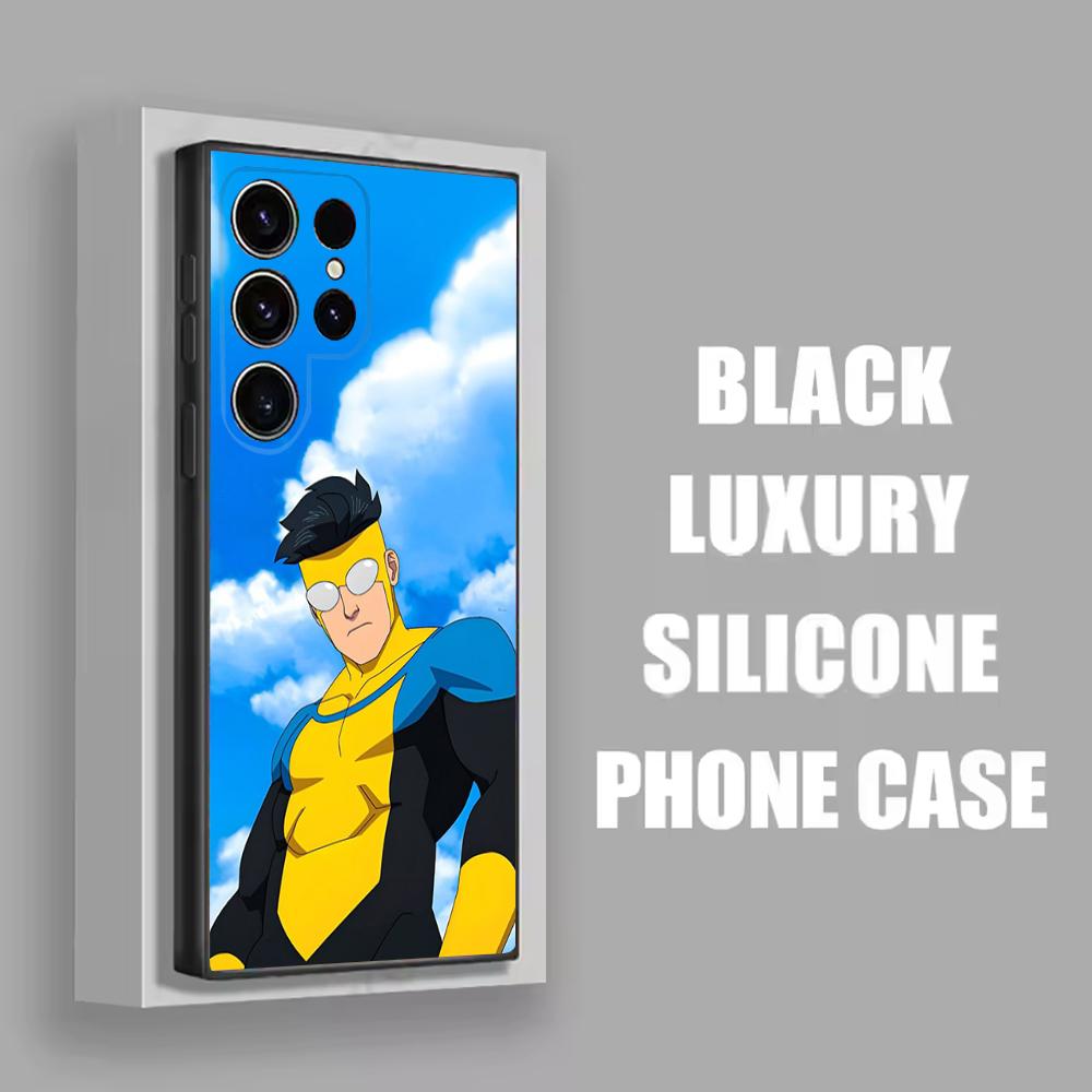 I-Invincible Phone Case For Samsung S25,S24,S21,S22,S23,S30,Ultra,S20,Plus,Fe,Lite,Note,10 Black Soft Shell