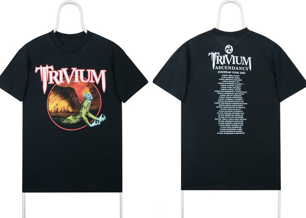 

2 Sides Trivium Band Tour 2005 Black Cotton All size S5XL Tshirt DS784 Unisex T-Shirt L
