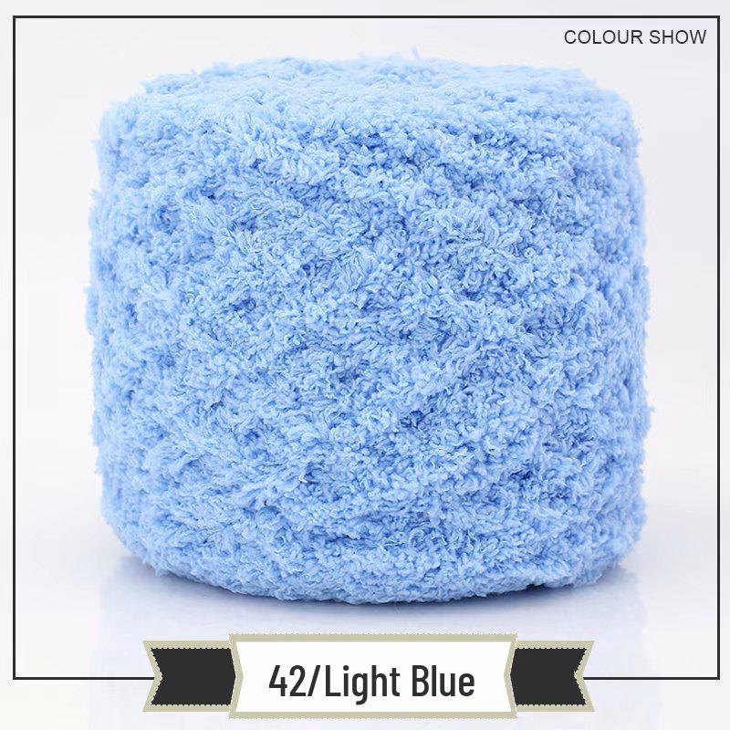 3-Strand Coral Fleece Towel Yarn - 2 Skeins for Hand-Knitted Children's Bag, Shoes, Hat, Scarf, Coat - Free Shipping