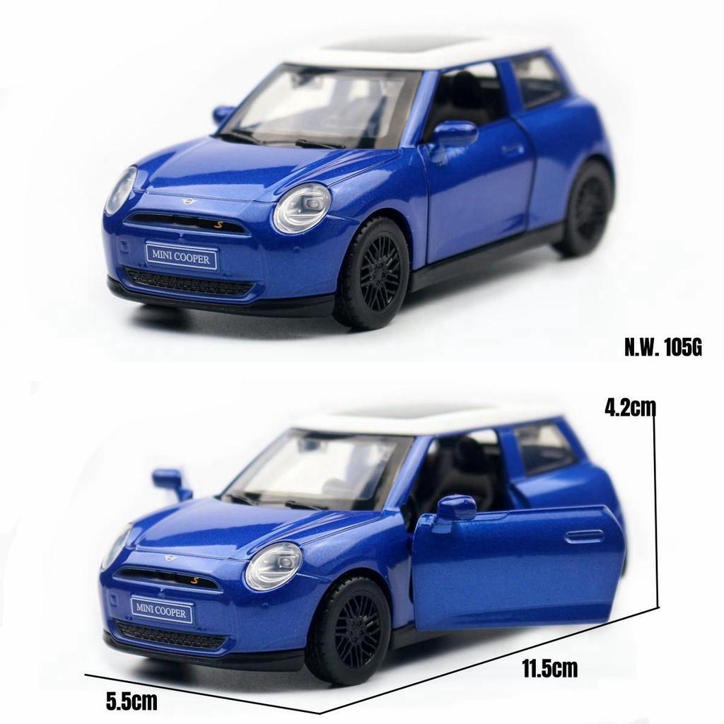 1/34 Scale BMW Mini Cooper Alloy Car Model Diecasts Metal Classic Vehicles Car Model High Simulation Miniature Scale Collection Kids Gifts