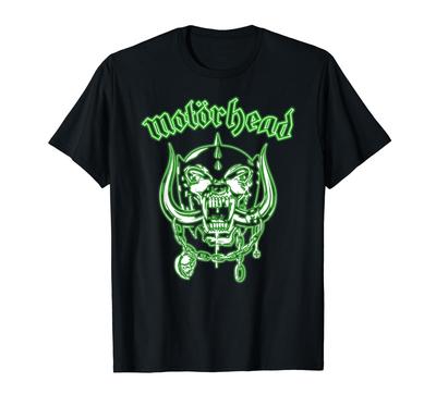Motörhead Neon Green Warpig Logo T-Shirt