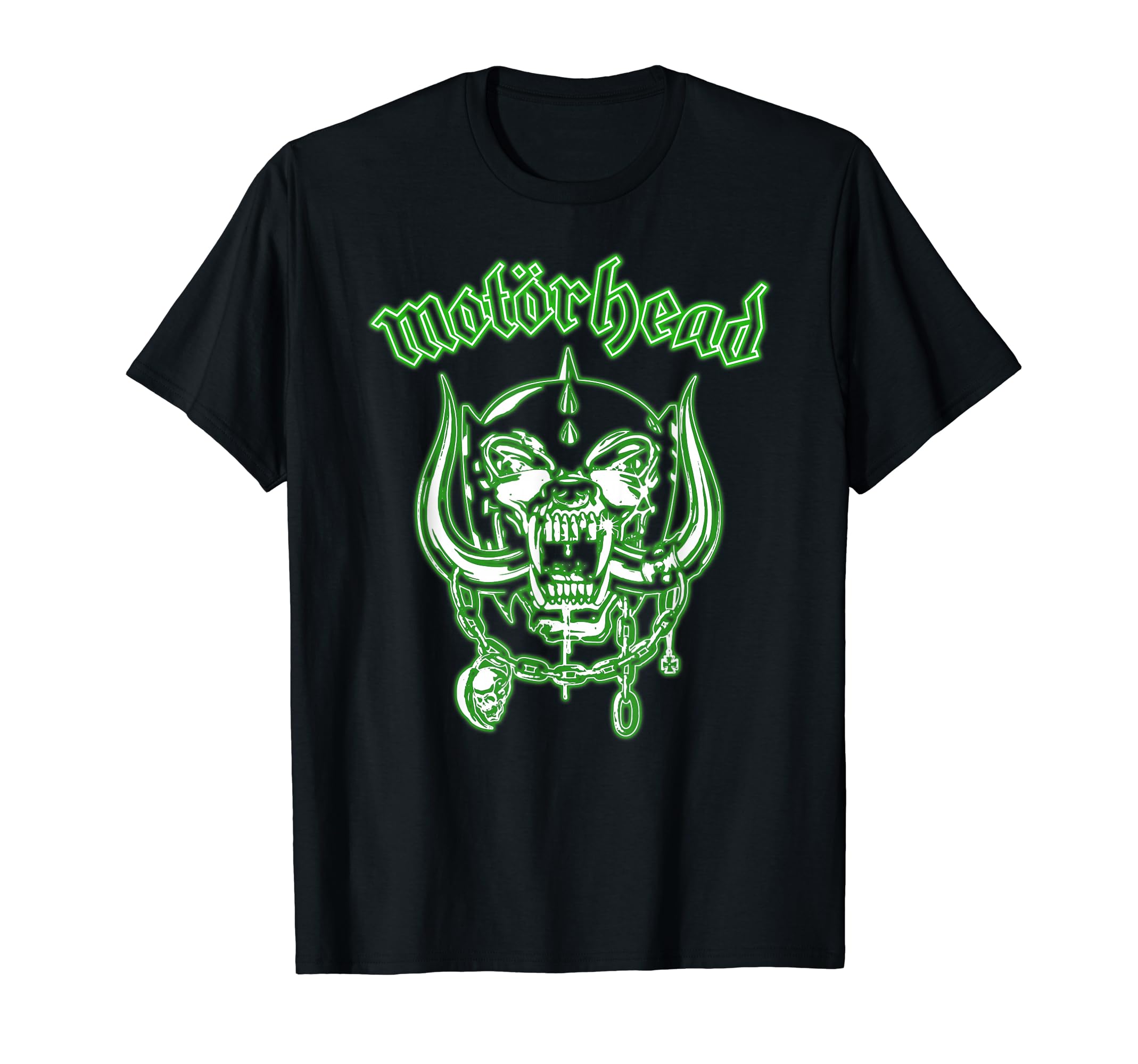 Футболка Motörhead с неоново-зеленым логотипом Warpig