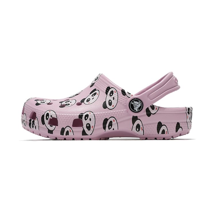 Crocs Cartoon Panda Print Clogs Sport Sandals Kids sandals Ballet-Pink 206999-6GD 25-26