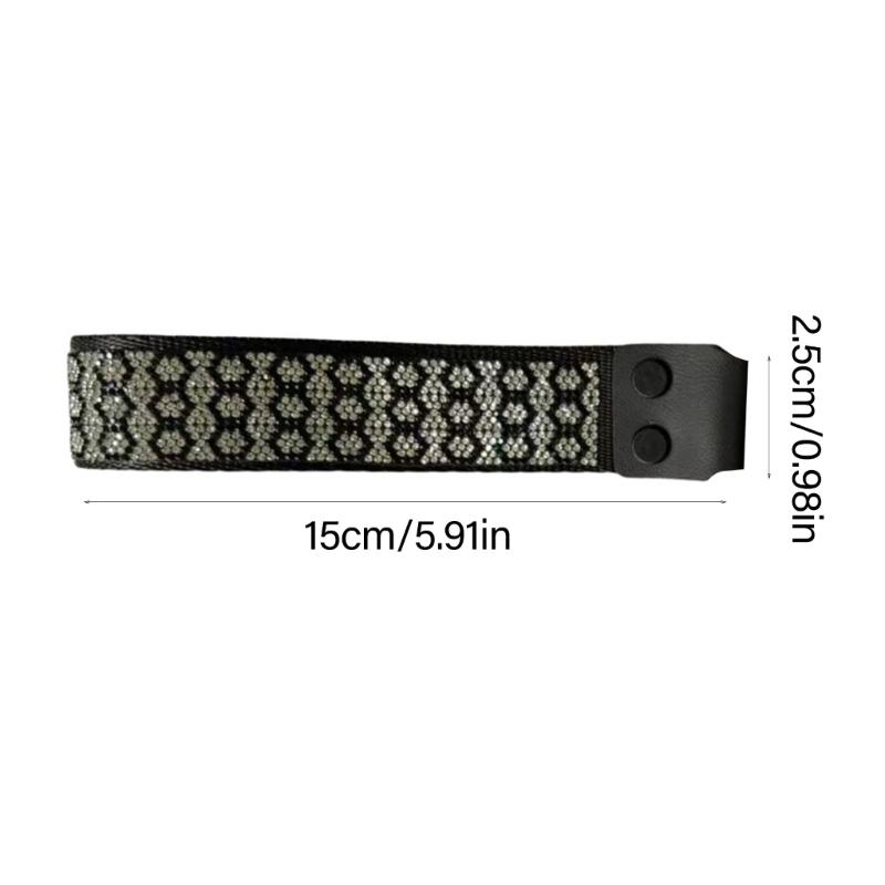 Keyboards Straps Streamers Decorative Straps Rhinestones Nylons Straps for 60 ATK68 Gaming Mechanical Keyboards
