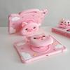 Retractable Stand Protective Case for iPad Air A16 with Pig Design