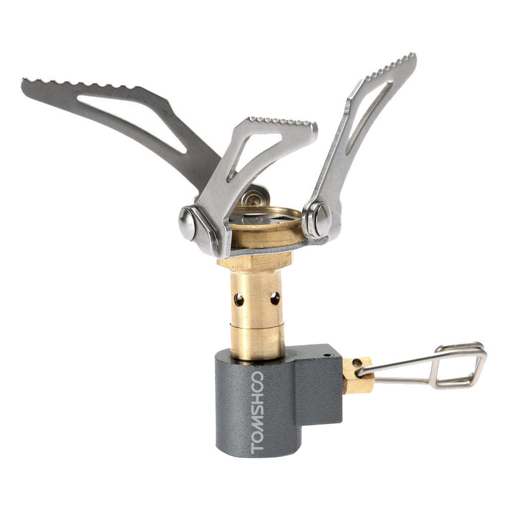 45g Super Lightweight Mini Pocket Outdoor Cooking Burner Folding Camping Gas Stove 3000W