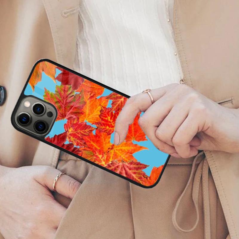 Beautiful Fall Leaves Magnetic Phone Case For APPLE iPhone 17 Air 16 14 13 12 Pro Max 15 Plus Wireless Charge With MagSafe Cover