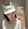 Wind big eyes boy empty top hat female summer outdoor travel sun protection sun hat ins cute and small face