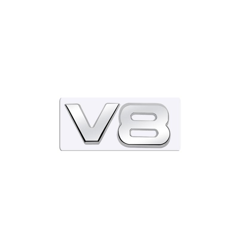 Metal 3D Badge car displacement Logo Car Rear Trunk Body Sticker Emblem