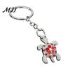 Alloy Key Ring Rhinestone Flower Turtle Keychain, Luxury Car Holder Ring, Keychain Pendant for Backpacks Handbag Decoration