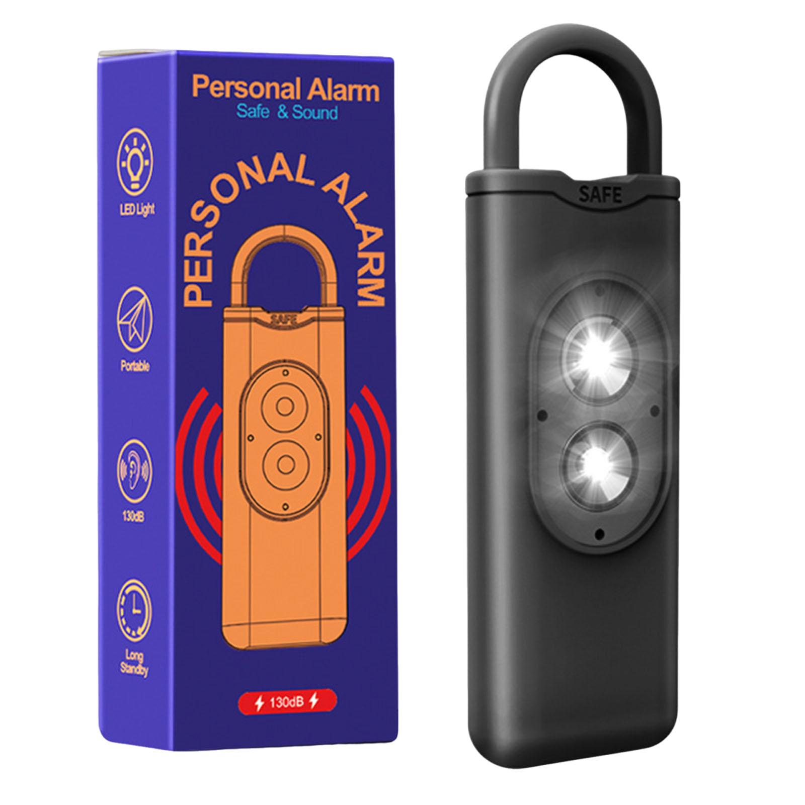 

Self Defense Siren 130 DB Loud Siren Emergency Alert Keychain with Strobe Light for Women Teens Kids & Seniors чорний