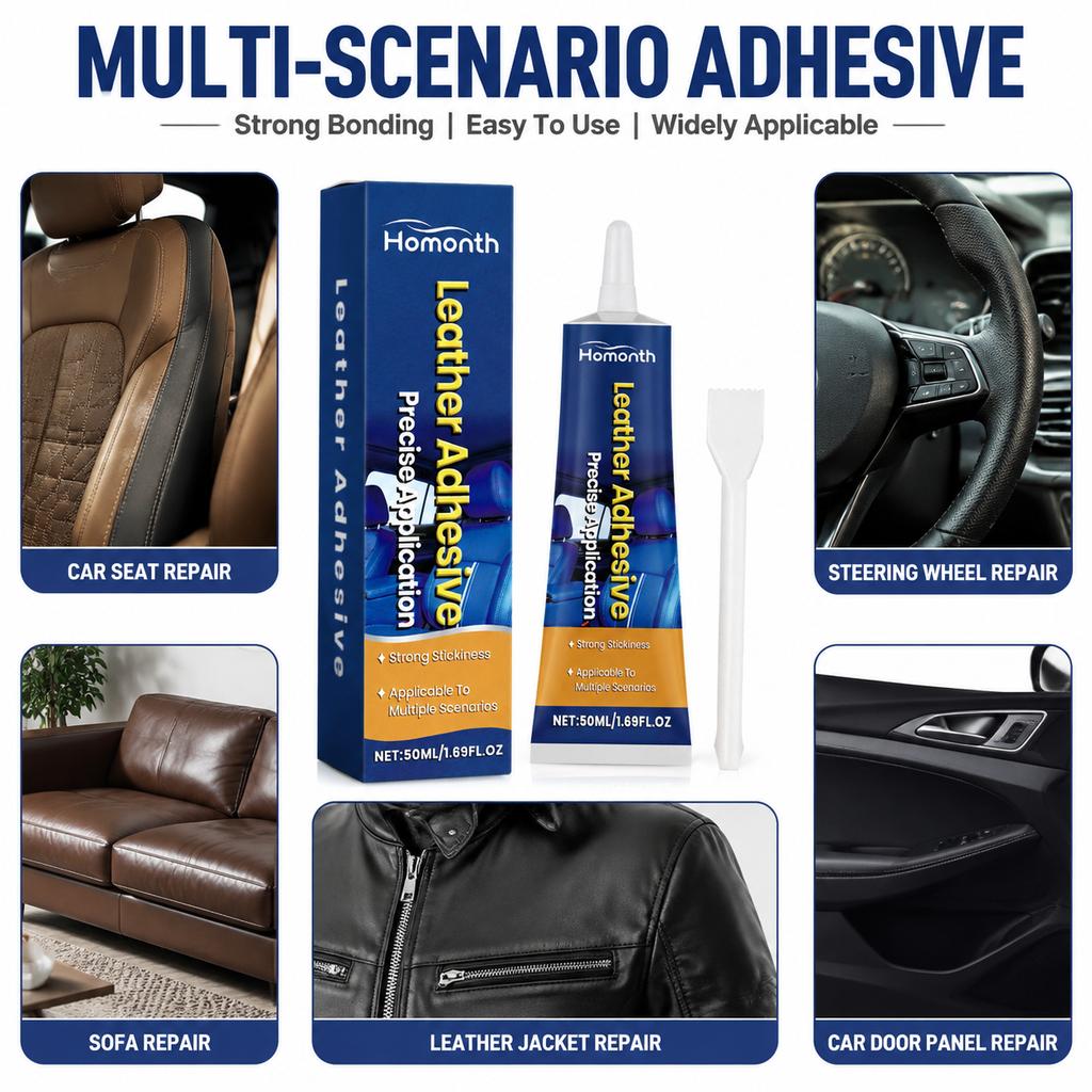 Car Interior Leather Repair Glue Adhesive Strong for Automotive Seats Steering Wheel Sofa & Furniture Quick Dry Flexible Bond