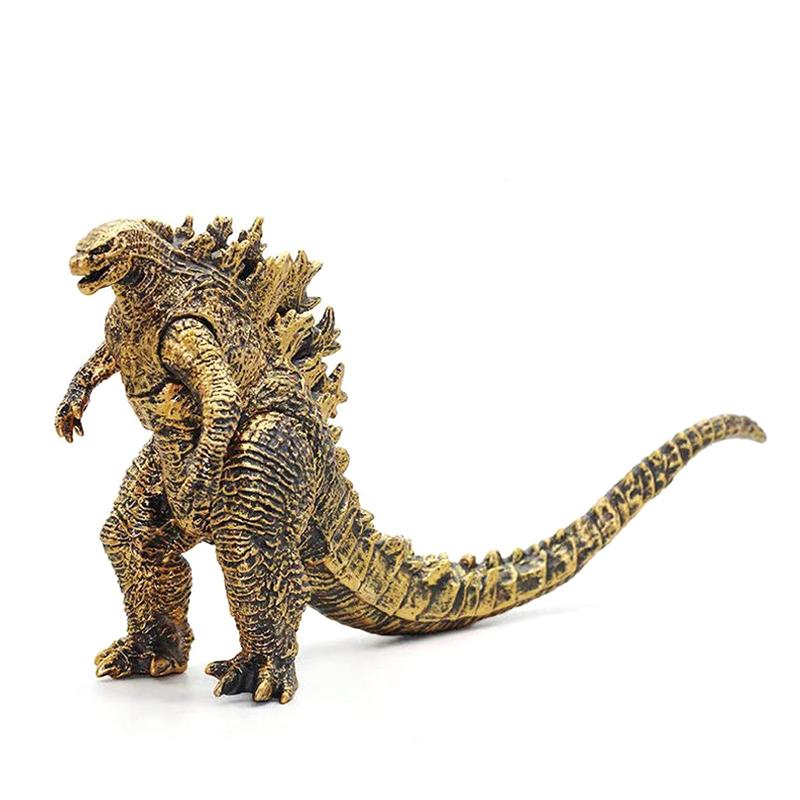 King Of The Monsters Gold Color Godzilla Movie Action Figure Soft Rubbe PVC Model Movable Joints Dinosaur Kids Toys Gift