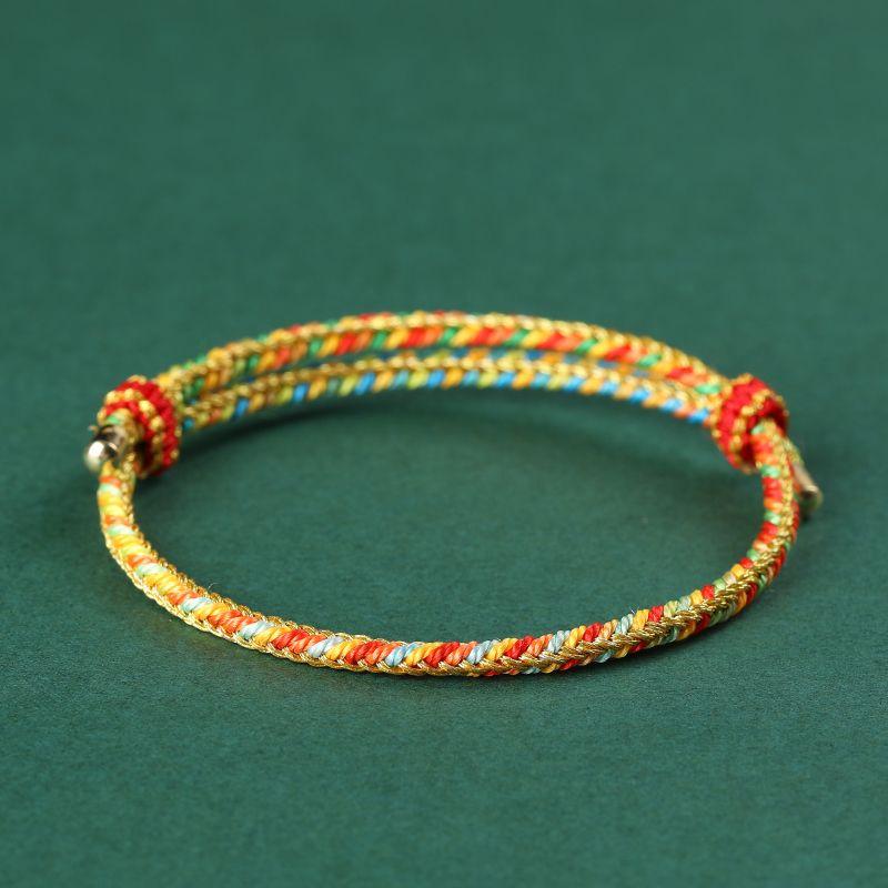 

2025 Фестиваль Драконьих лодок Красочный веревочный браслет Серебряное благословение Маленькая драконья лодка Взрослый и детский Детский Пятицветная линия Плетеный ручной ремешок Children s single color rope under 8 years old